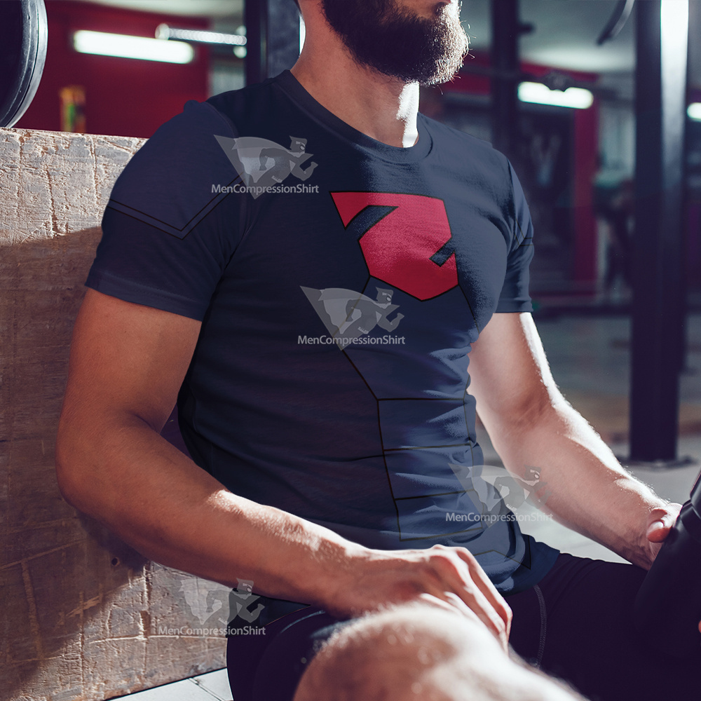 Young Justice Lor Zod Blue Cosplay T-Shirt
