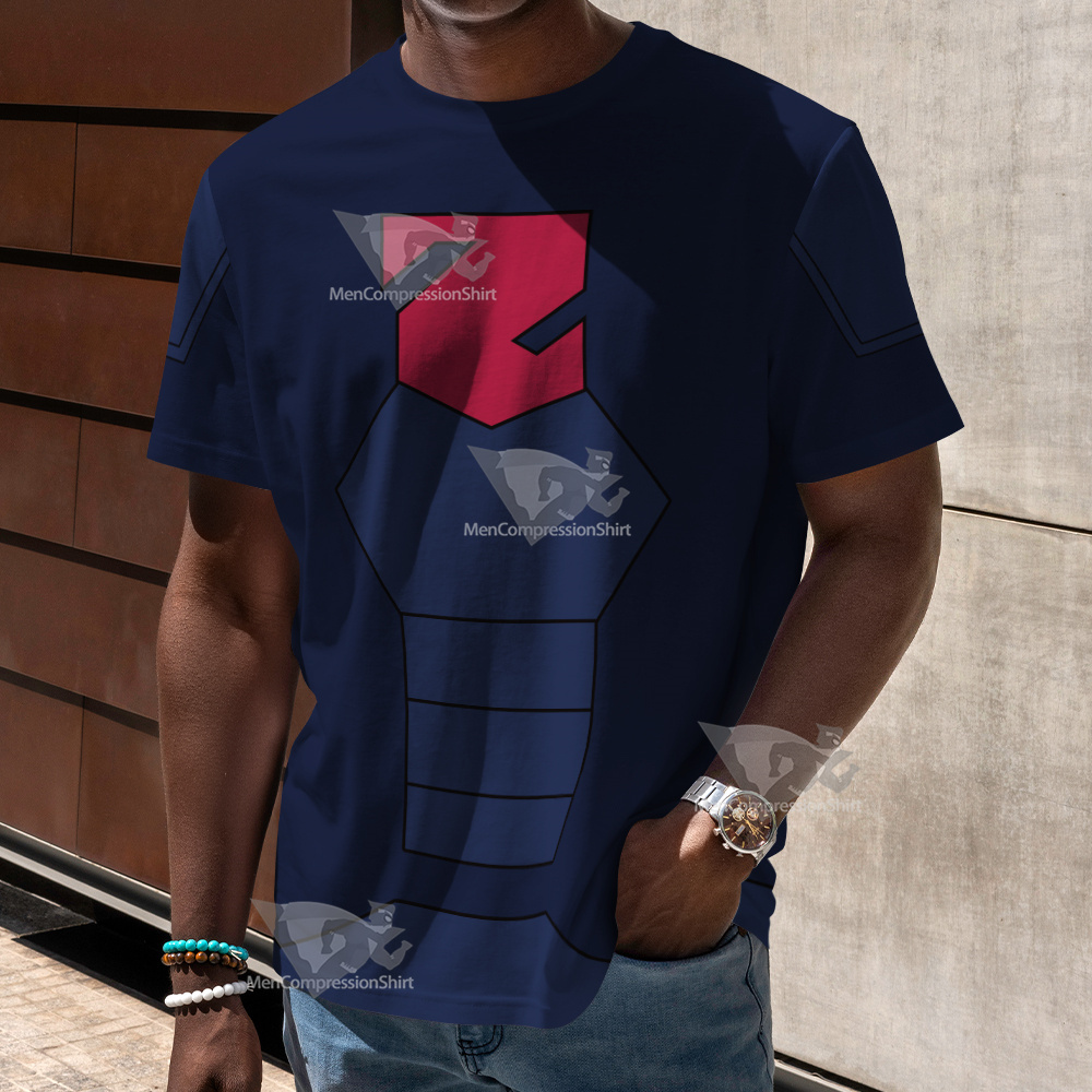 Young Justice Lor Zod Blue Cosplay T-Shirt