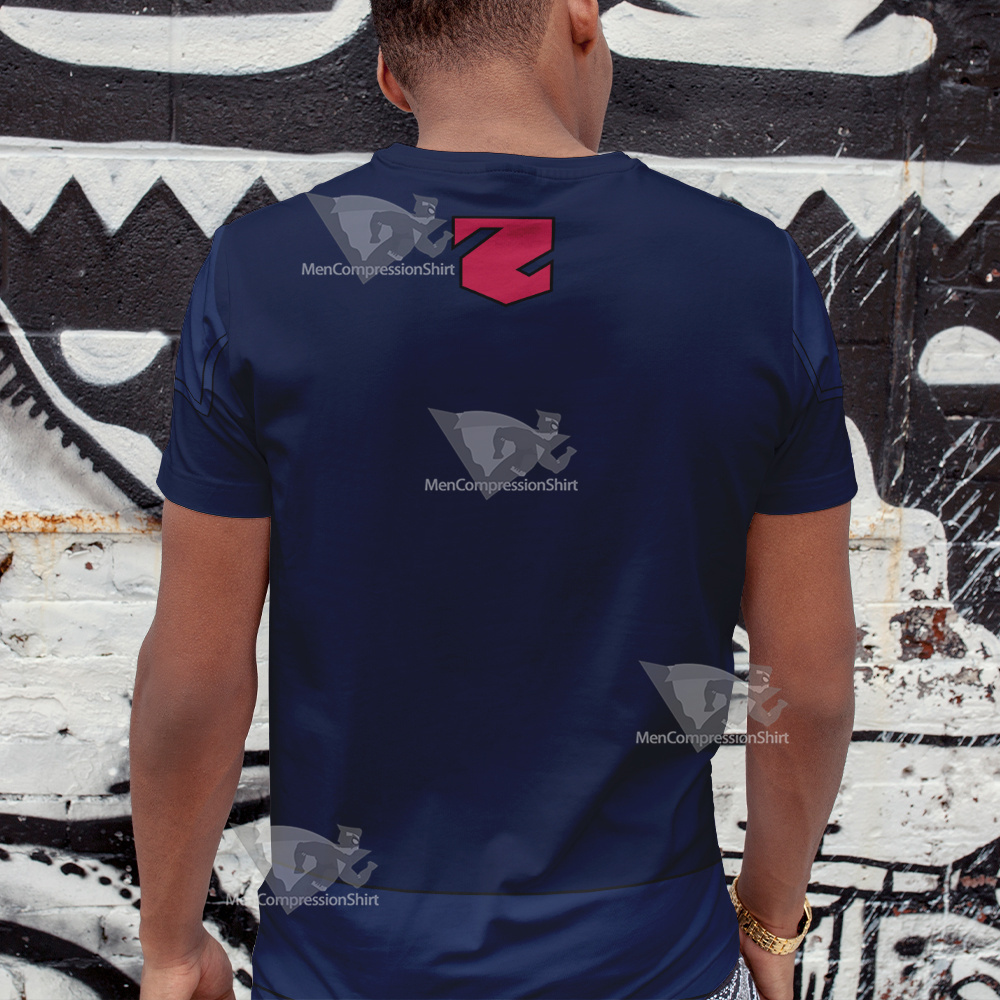 Young Justice Lor Zod Blue Cosplay T-Shirt
