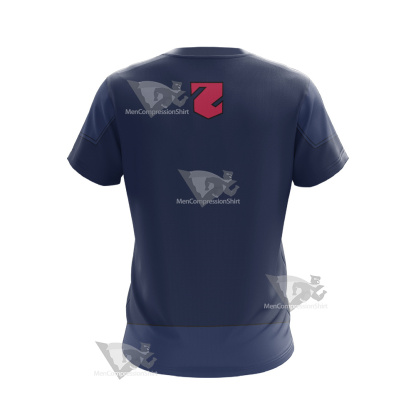 Young Justice Lor Zod Blue Cosplay T-Shirt
