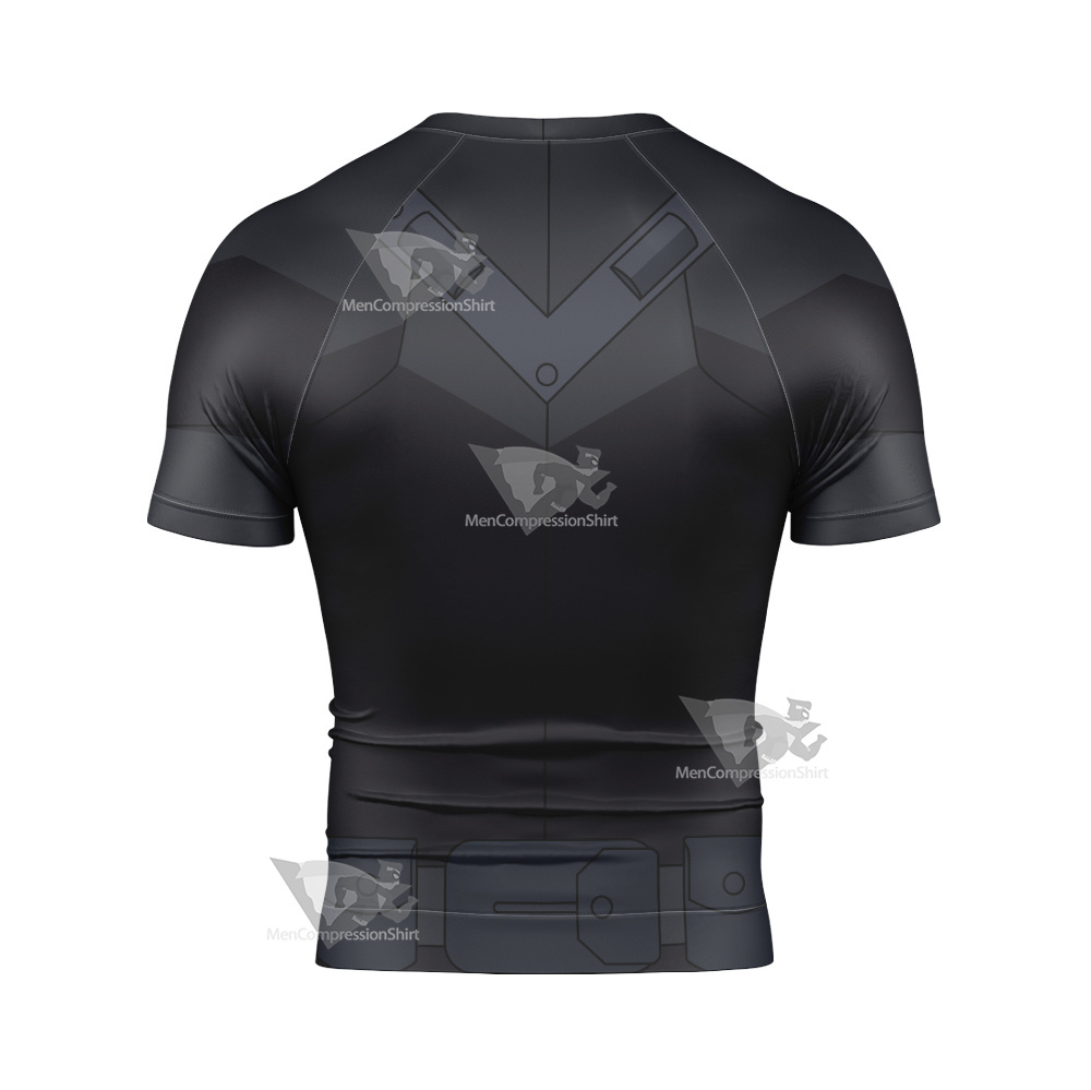 Young Justice Nightwing Short Sleeve Compression Shirt