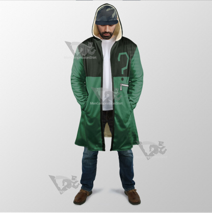 Young Justice Riddler Green Question Mark Cosplay Dream Cloak