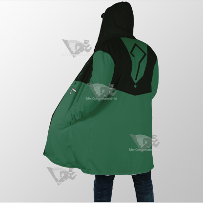 Young Justice Riddler Green Question Mark Cosplay Dream Cloak