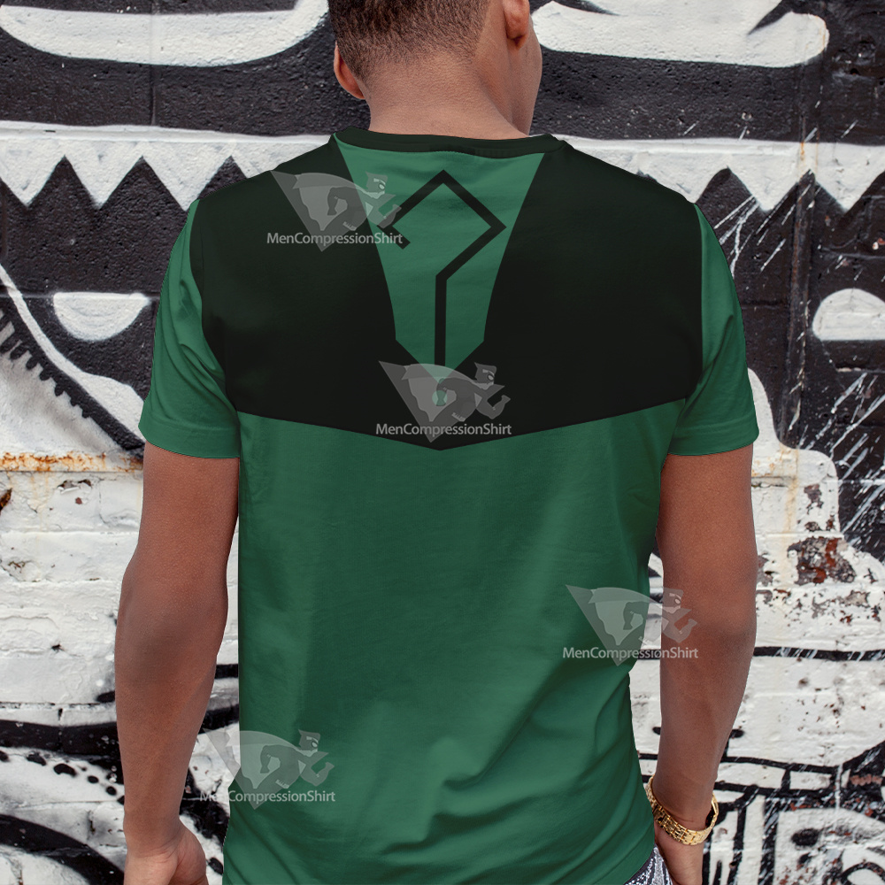 Young Justice Riddler Green Question Mark Cosplay T-Shirt