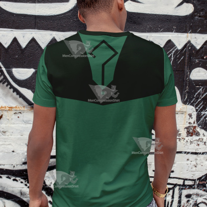 Young Justice Riddler Green Question Mark Cosplay T-Shirt