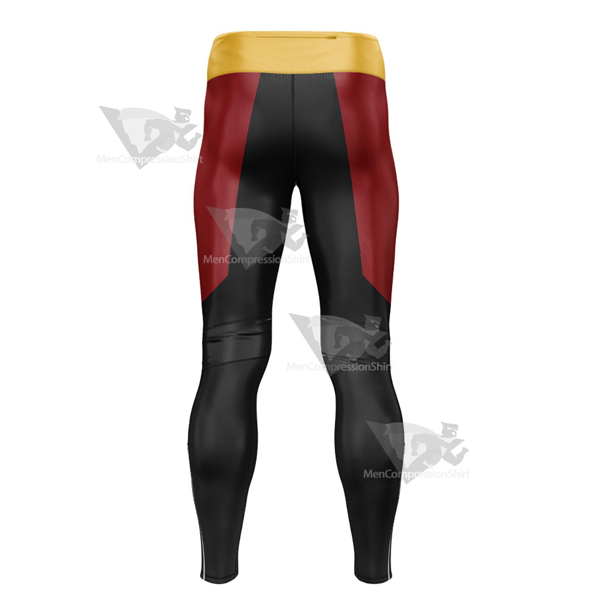 Young Justice Robin Black And Red Mens Compression Legging