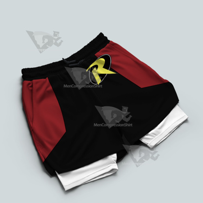 Young Justice Robin Black Men Compression Gym Short-MensCompressionShirt