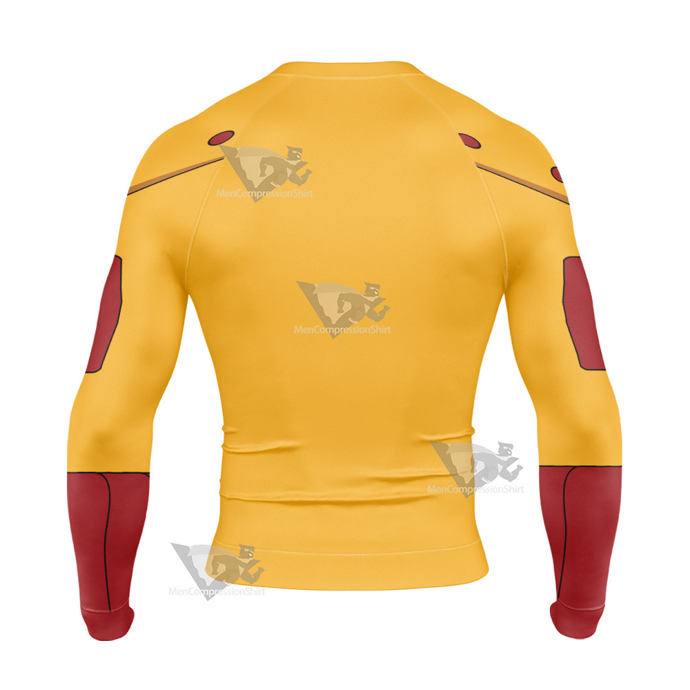 Young Justice The Flash Wally West Long Sleeve Compression Shirt