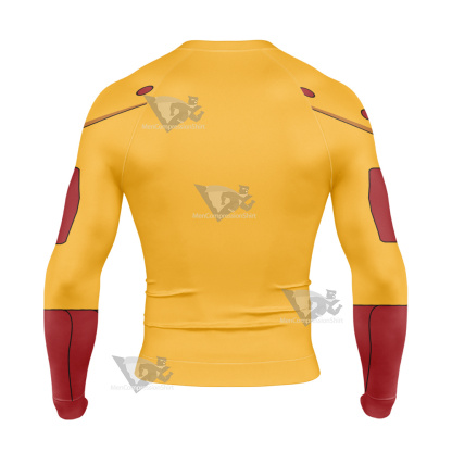 Young Justice The Flash Wally West Long Sleeve Compression Shirt