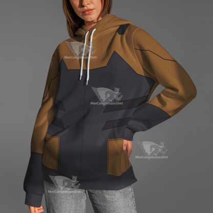 Young Justice Tigress Brown Cosplay Hoodie