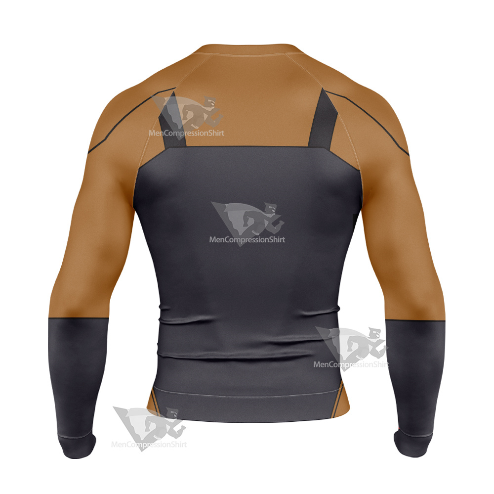 Young Justice Tigress Brown Cosplay Long Sleeve Compression Shirt