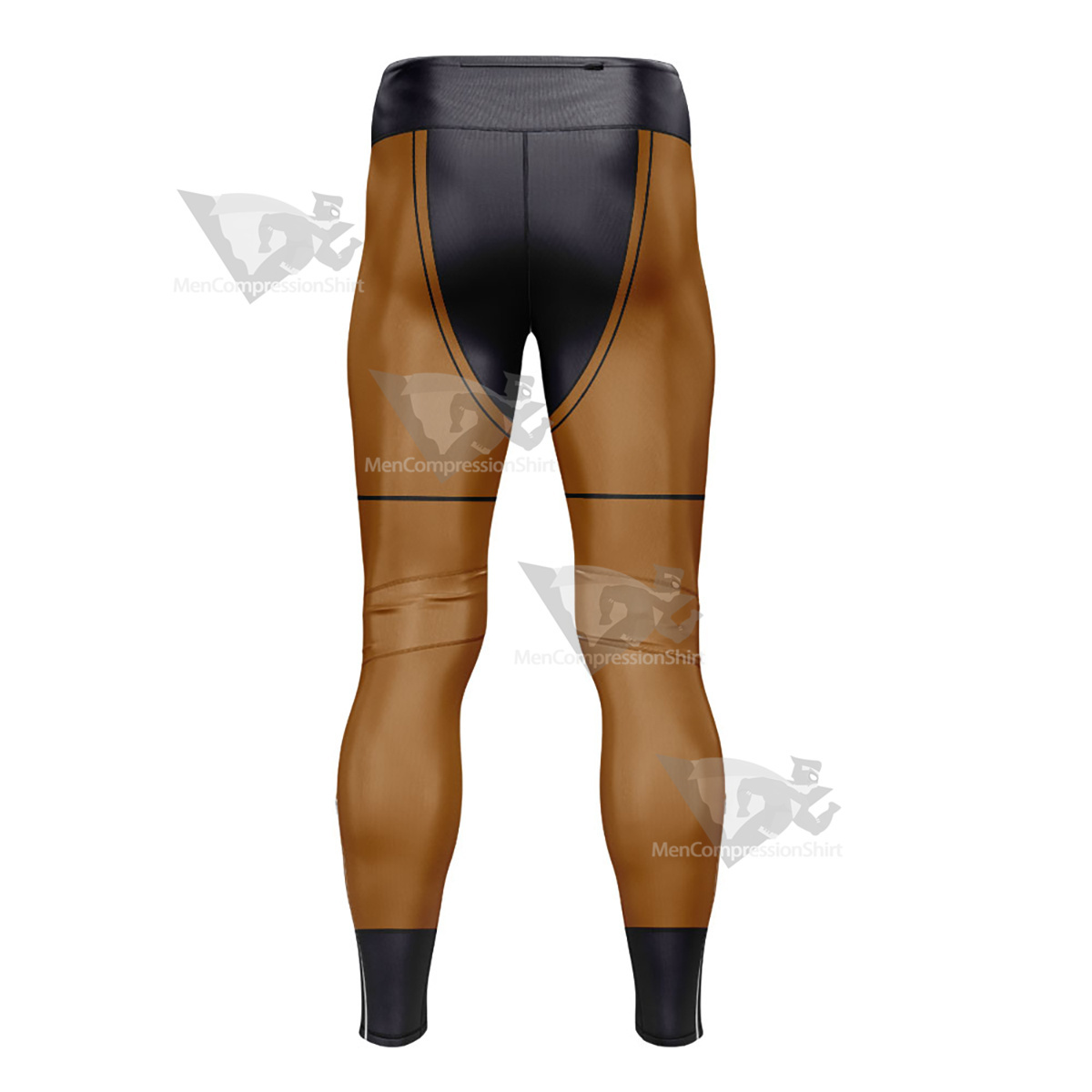 Young Justice Tigress Brown Mens Compression Legging