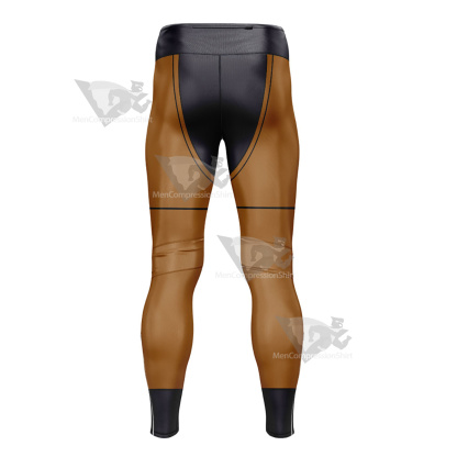 Young Justice Tigress Brown Mens Compression Legging