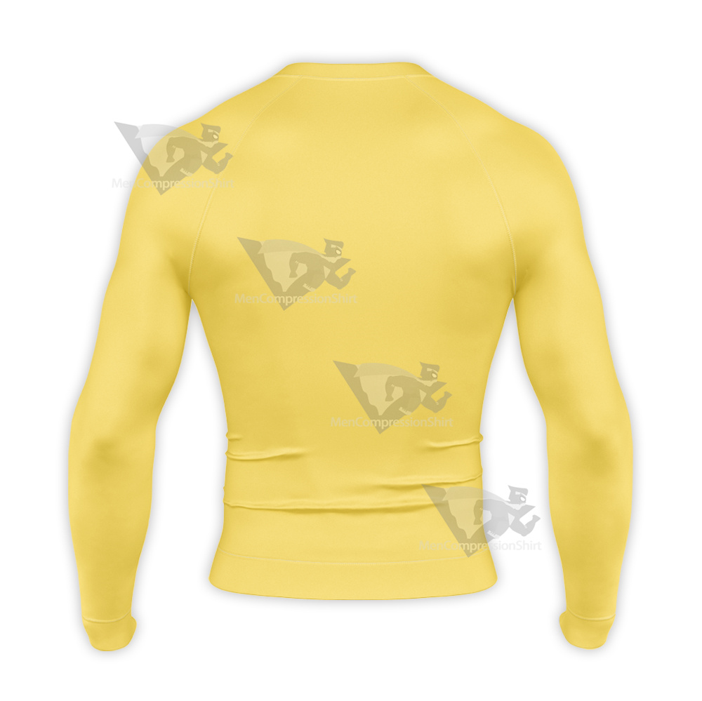 Your Pretty Face Is Going To Hell Yellow Cosplay Long Sleeve Compression Shirt