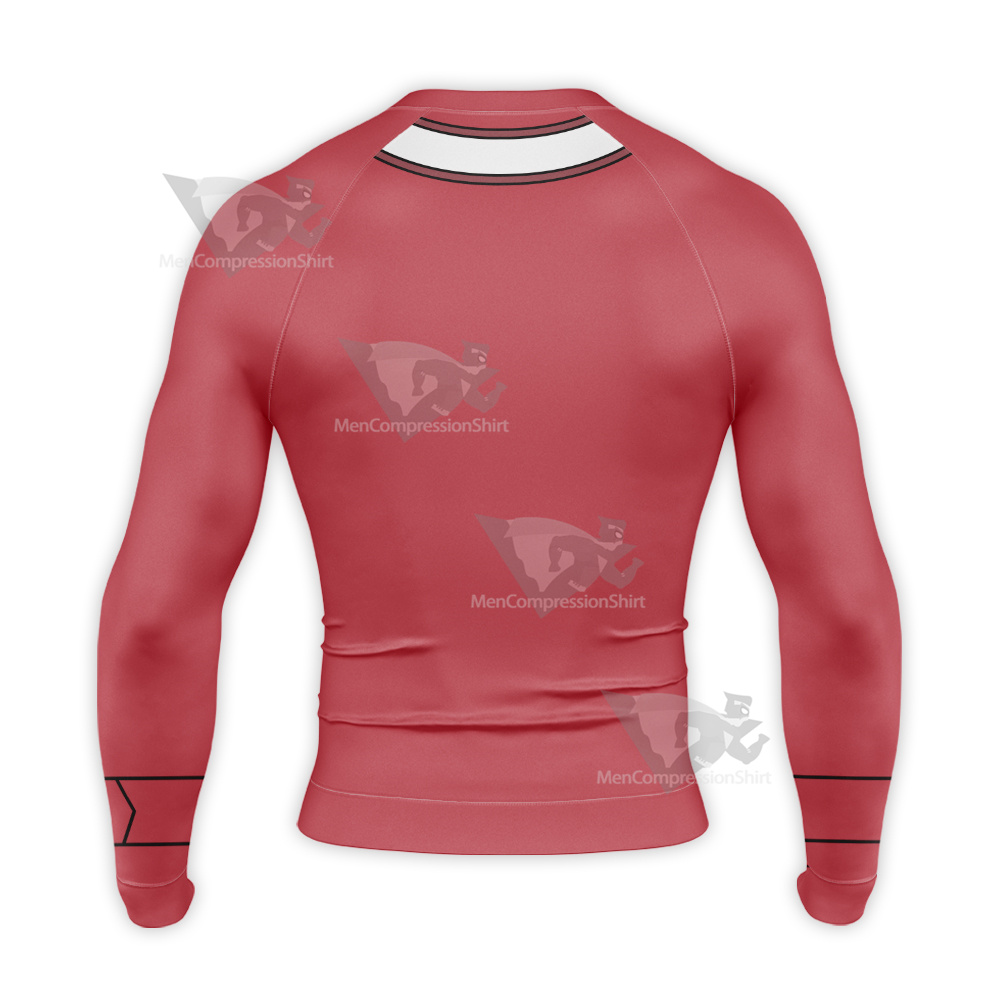 Yu Gi Oh Gx Yuuki Juudai Red Cosplay Long Sleeve Compression Shirt