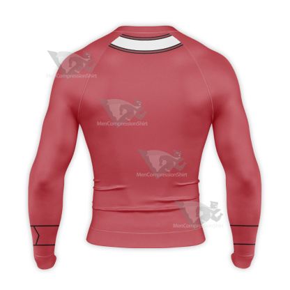 Yu Gi Oh Gx Yuuki Juudai Red Cosplay Long Sleeve Compression Shirt
