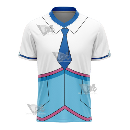 Yu Gi Oh Vrains Blue Angel Aoi Zaizen Football Jersey