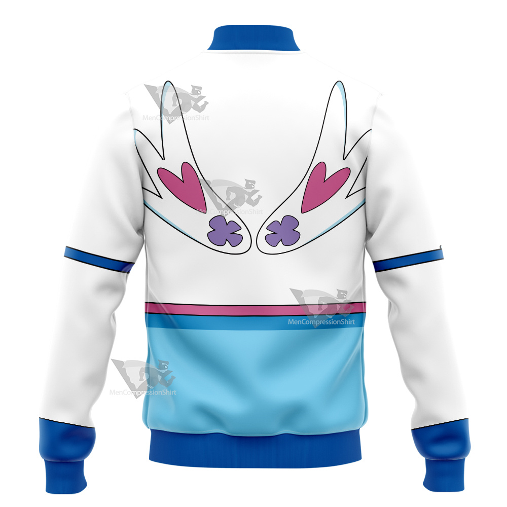 Yu Gi Oh Vrains Blue Angel Aoi Zaizen Varsity Jacket