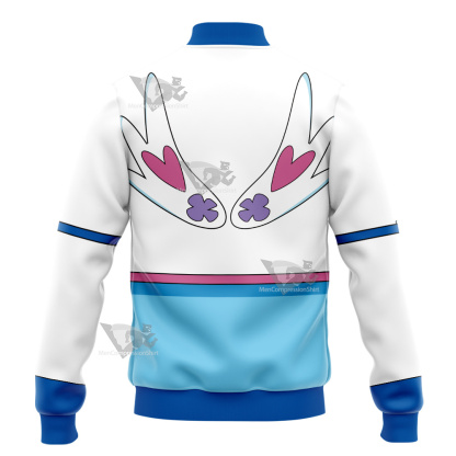 Yu Gi Oh Vrains Blue Angel Aoi Zaizen Varsity Jacket