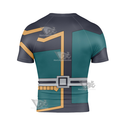 Yu Gi Oh Vrains Playmaker Yusaku Fujiki Short Sleeve Compression Shirt