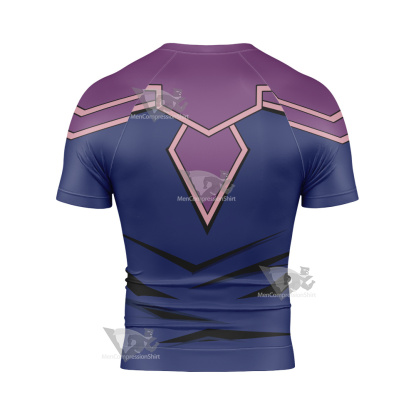 Yu Gi Oh Yugioh Dark Magician Short Sleeve Compression Shirt