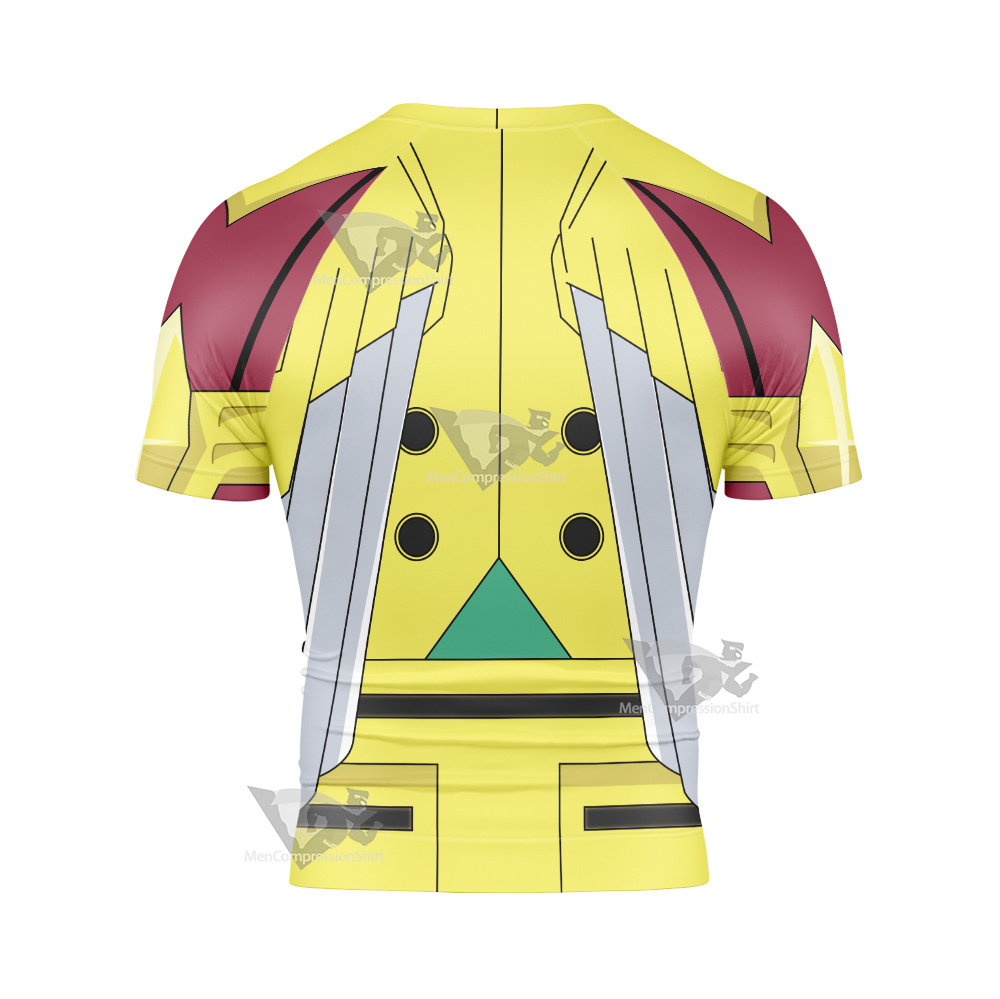 Yu Gi Oh Yugioh Zexal Yuma Tsukumo Zexal Iii Short Sleeve Compression Shirt