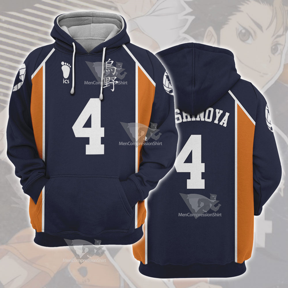 Yuu Nishinoya Haikyuu Cosplay Hoodie