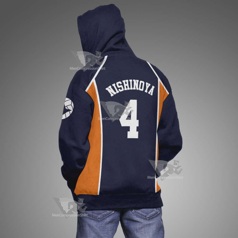 Yuu Nishinoya Haikyuu Cosplay Hoodie