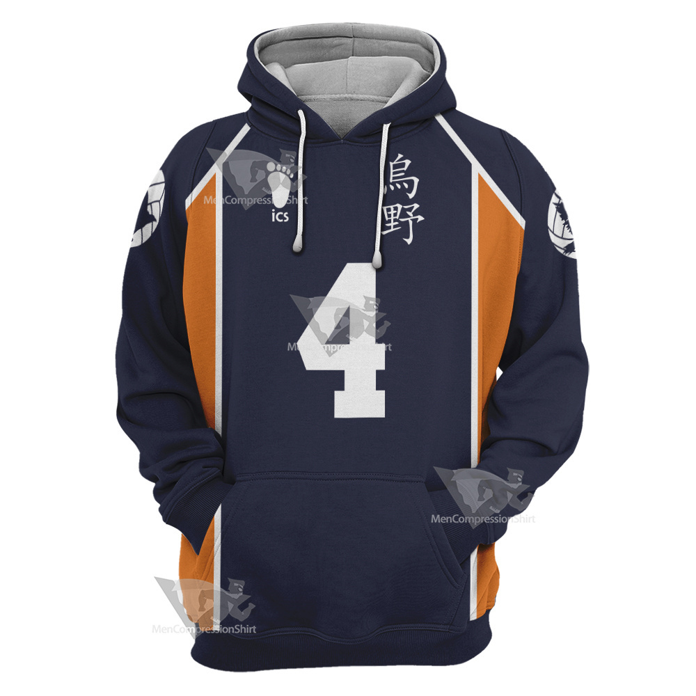 Yuu Nishinoya Haikyuu Cosplay Hoodie