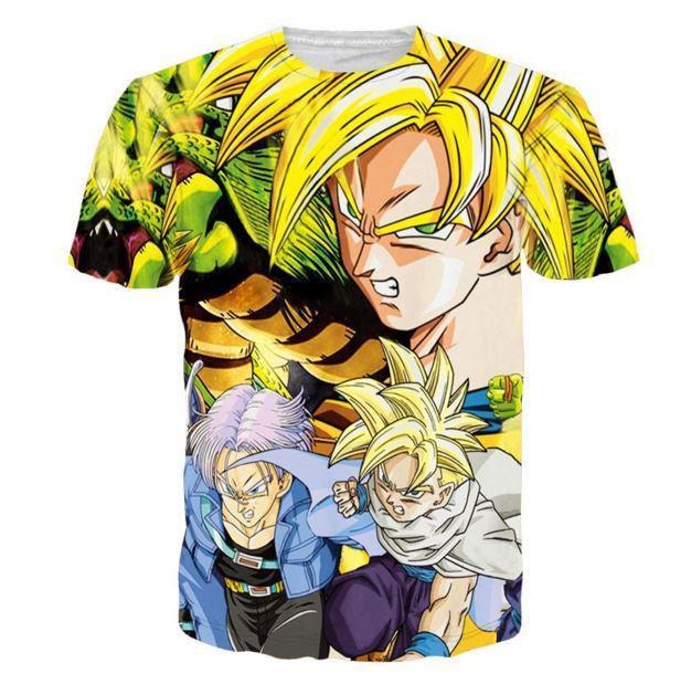 Z Fighters Goku Trunks Gohan Shenron Dragon Ball Anime T-Shirt