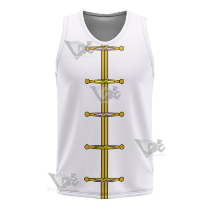 Zatch Bell Wonrei White Cosplay Basketball Jersey