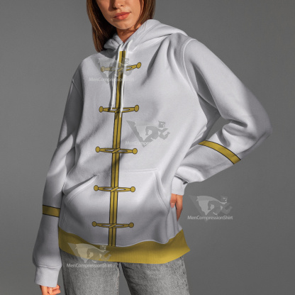 Zatch Bell Wonrei White Cosplay Hoodie
