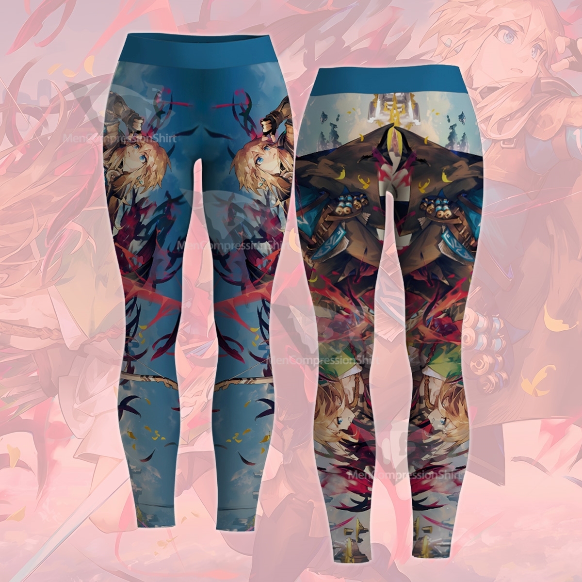 Zelda Link Personality Illustration Women Compression Legging-MensCompressionShirt