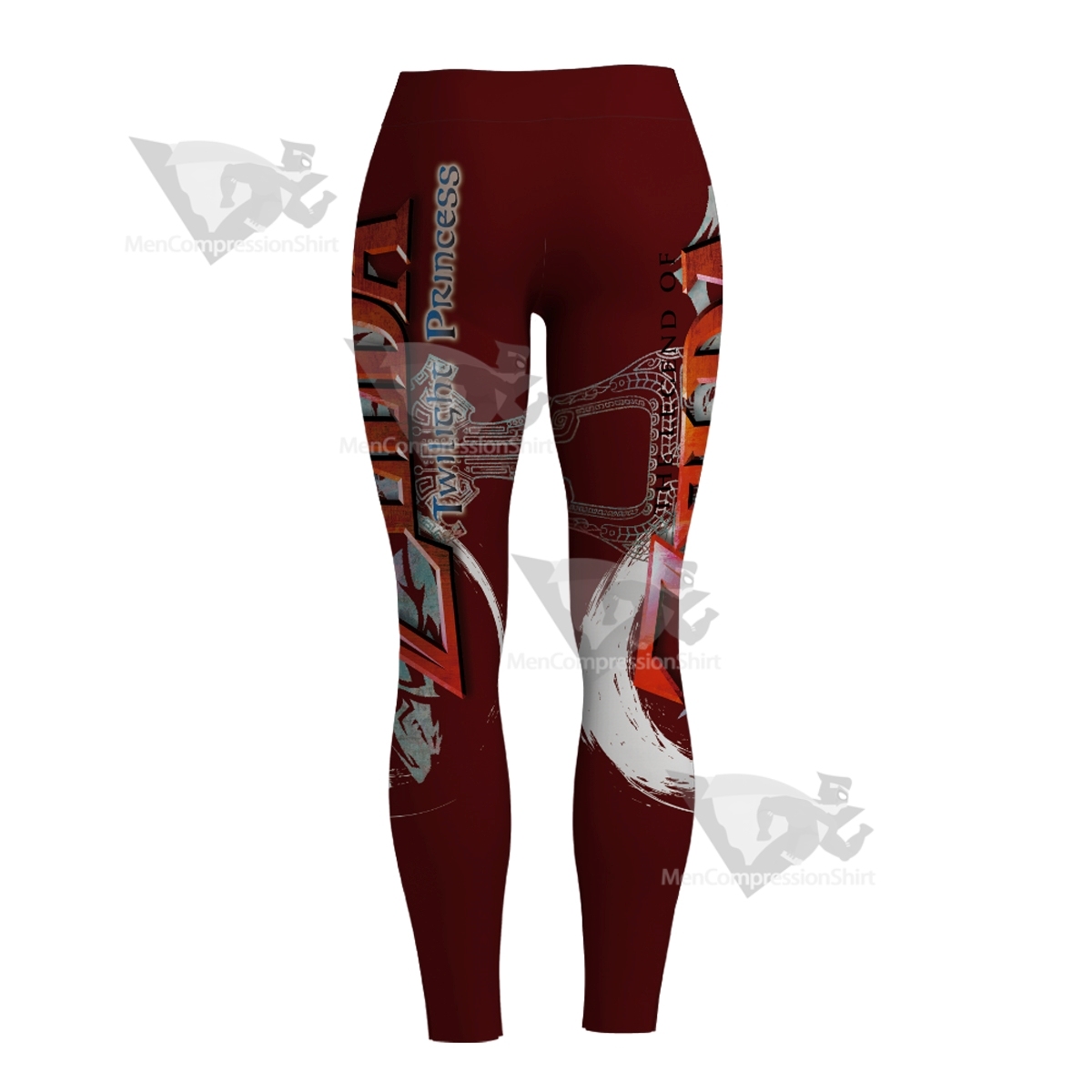 Zelda Twilight Princess Icon Wolf Women Compression Legging-MensCompressionShirt