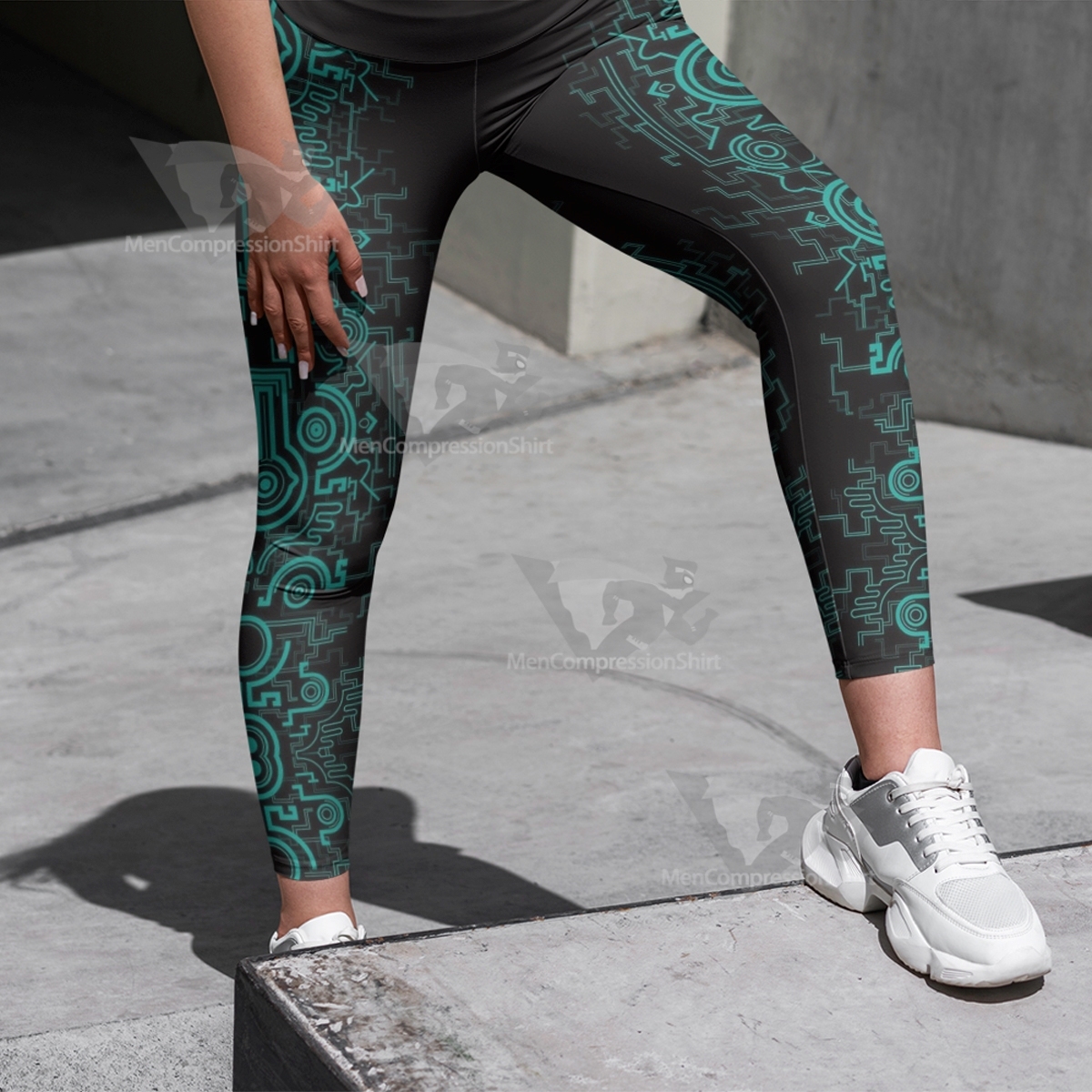 Zelda Twilight Princess Twilight Realm Totem Women Compression Legging-MensCompressionShirt