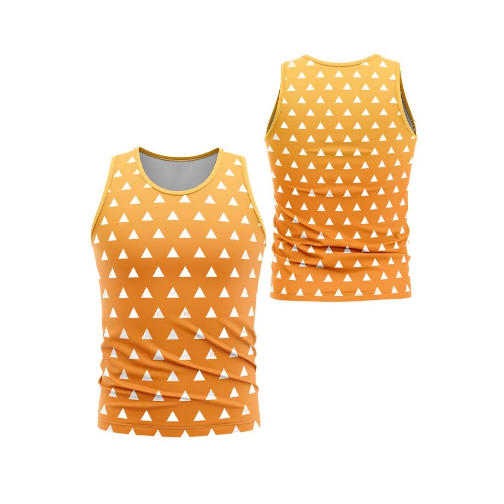 Zenitsu Agatsuma Demon Slayer Sleeveless Compression Shirt