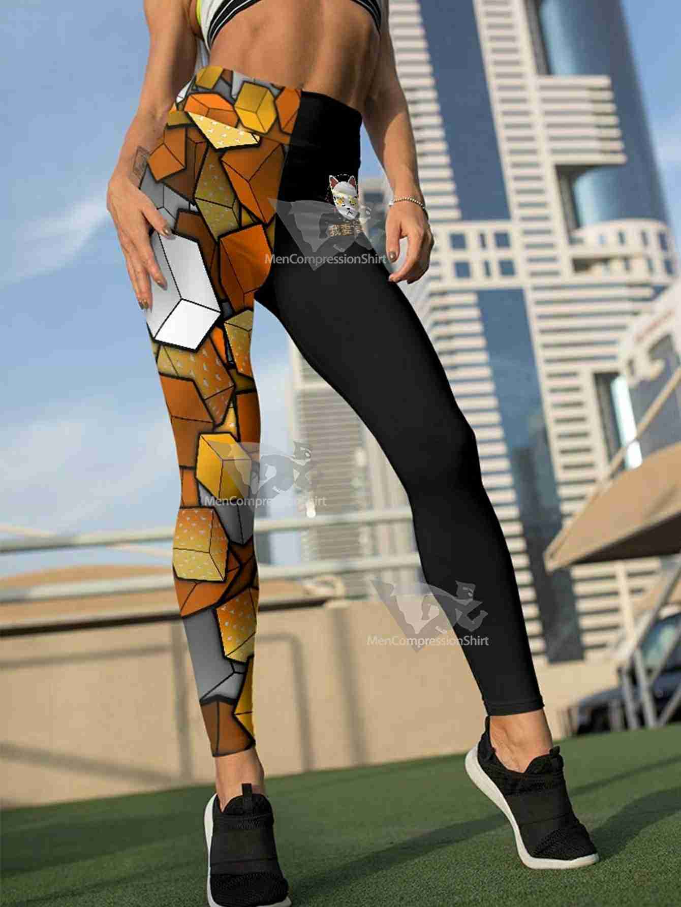 Zenitsu Cube Women Compression Leggings