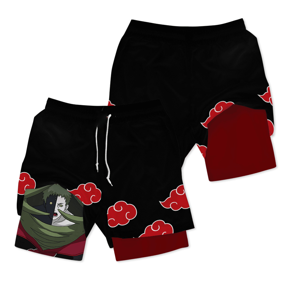 Zetsu Mangetsu Anime Shorts Compression Gym Shorts