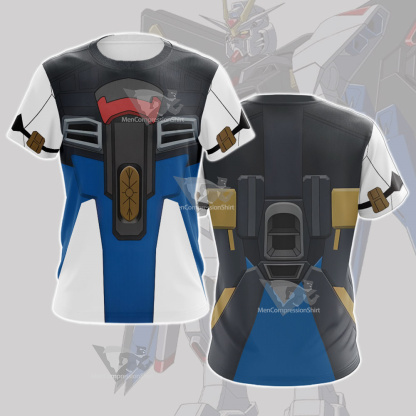 Zgmf X20a Strike Freedom Gundam Cosplay T-Shirt