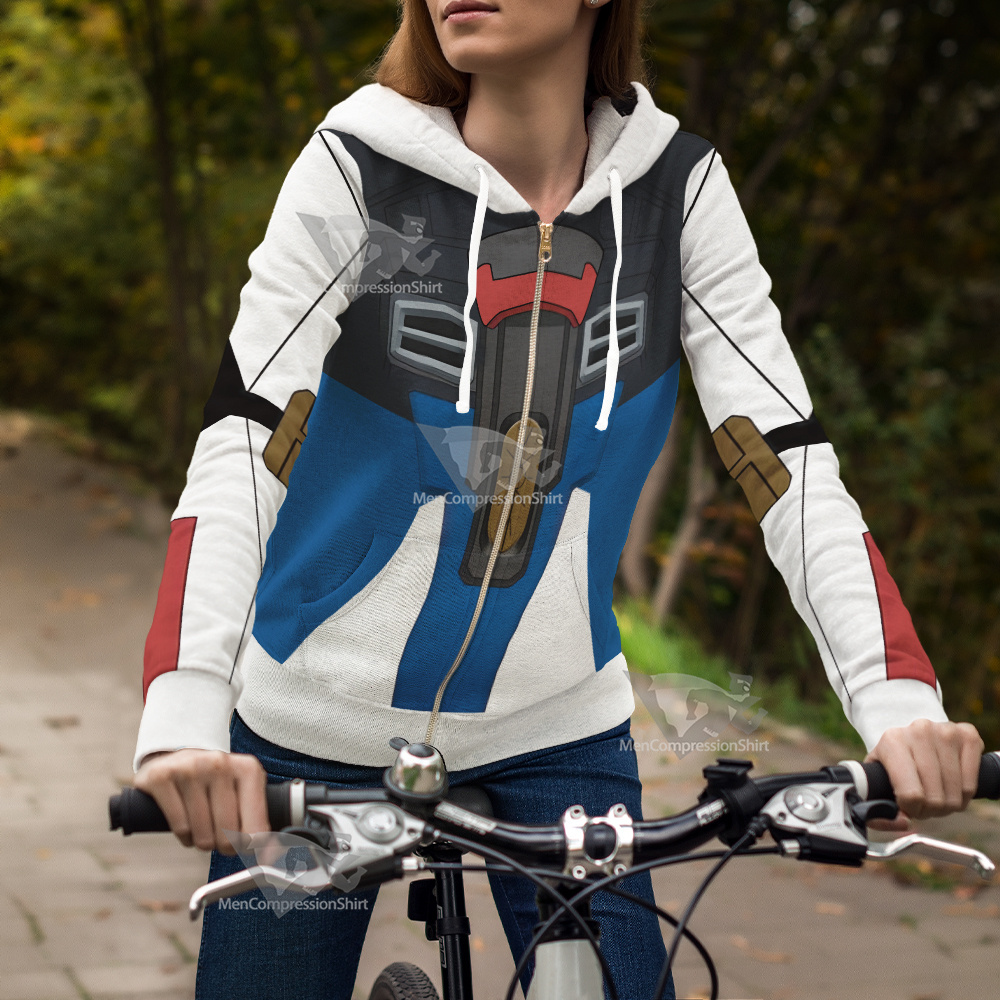 Zgmf X20a Strike Freedom Gundam Cosplay Zip Up Hoodie