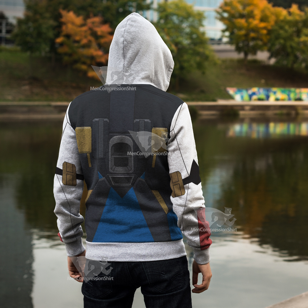 Zgmf X20a Strike Freedom Gundam Cosplay Zip Up Hoodie