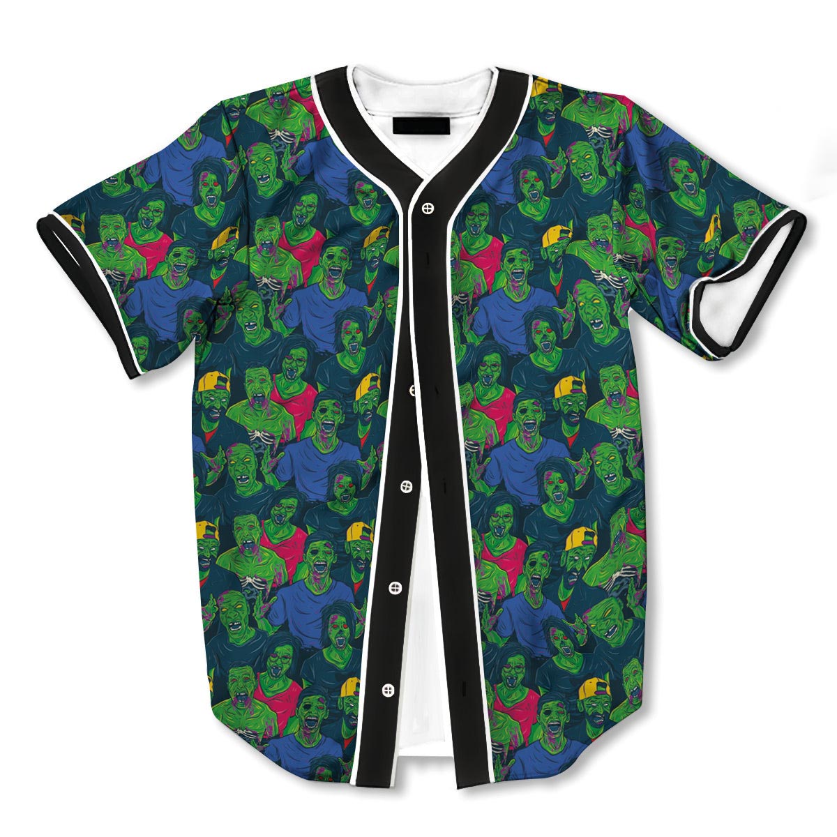 Zombie 3d Print Full Size Pattern Baseball Jerseys