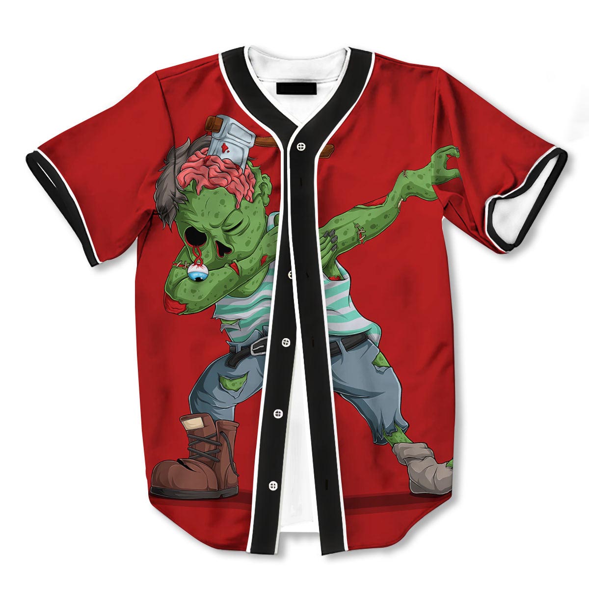 Zombie Dap 3d Print Full Size Baseball Jerseys