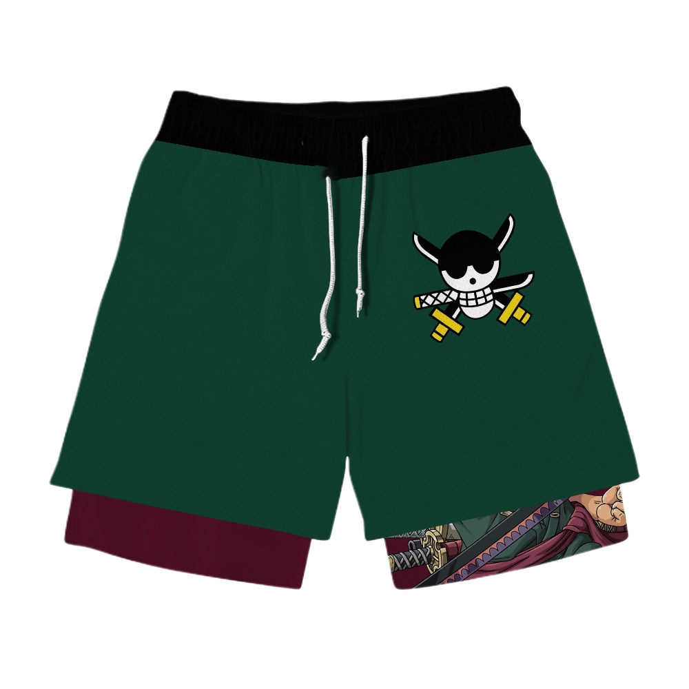 Zoro Anime Shorts Compression Gym Shorts