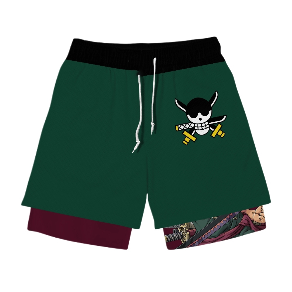 Zoro Anime Shorts Compression Gym Shorts