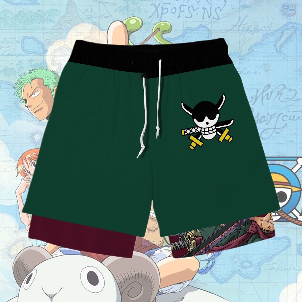 Zoro Anime Shorts Compression Gym Shorts