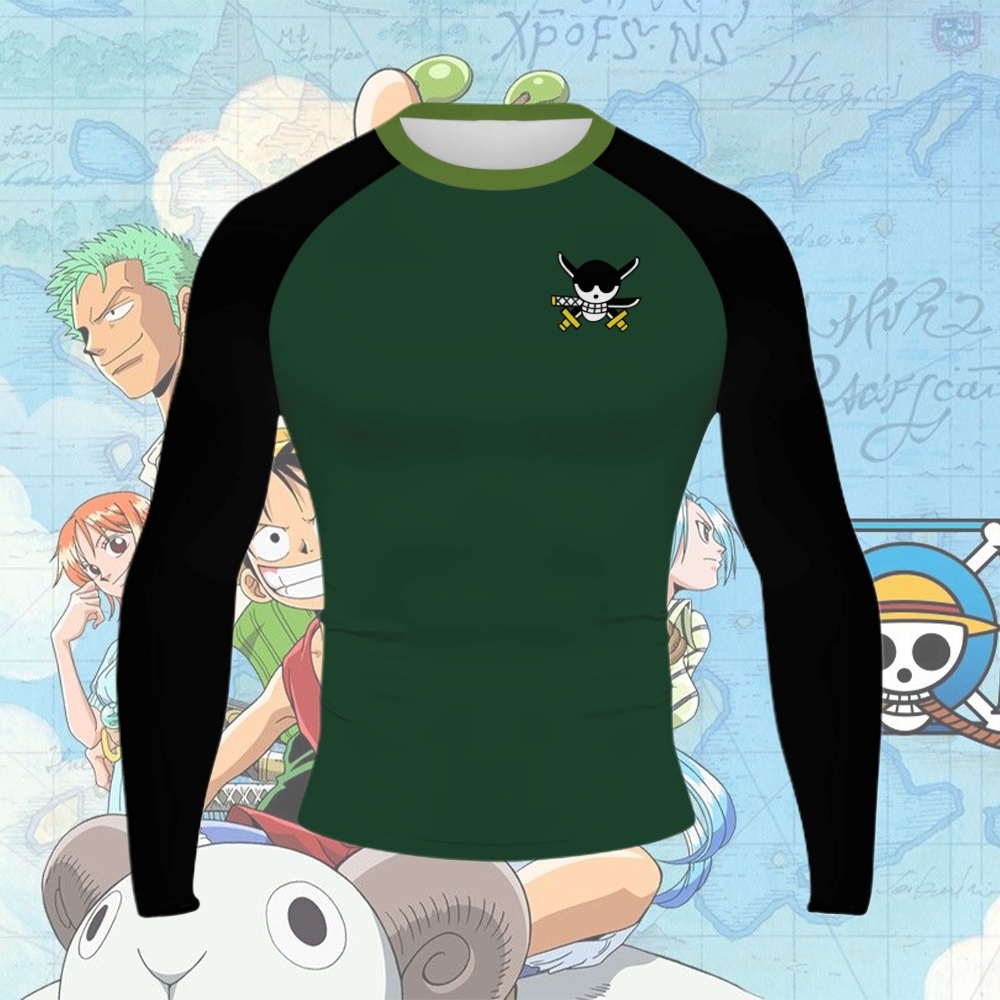 Zoro Men Long Sleeve Compression Shirt
