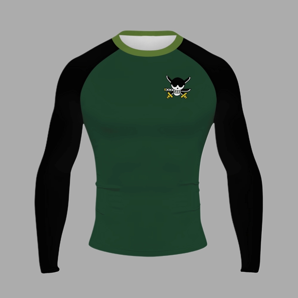 Zoro Men Long Sleeve Compression Shirt
