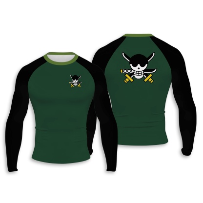 Zoro Men Long Sleeve Compression Shirt