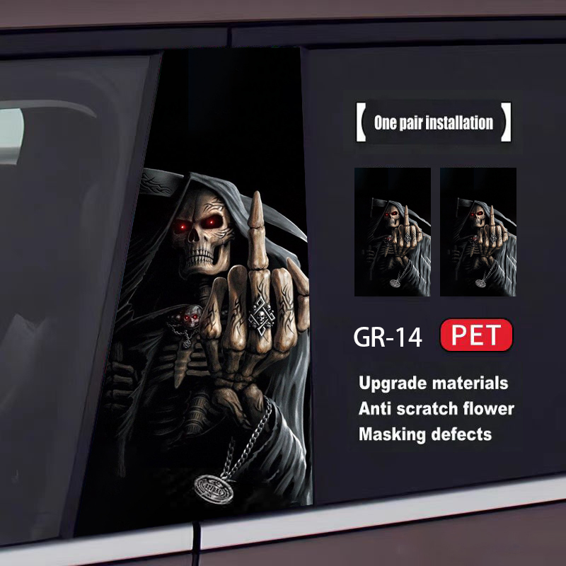 Custom Grim Reaper Car Door Sticker(2pcs) – Carboom